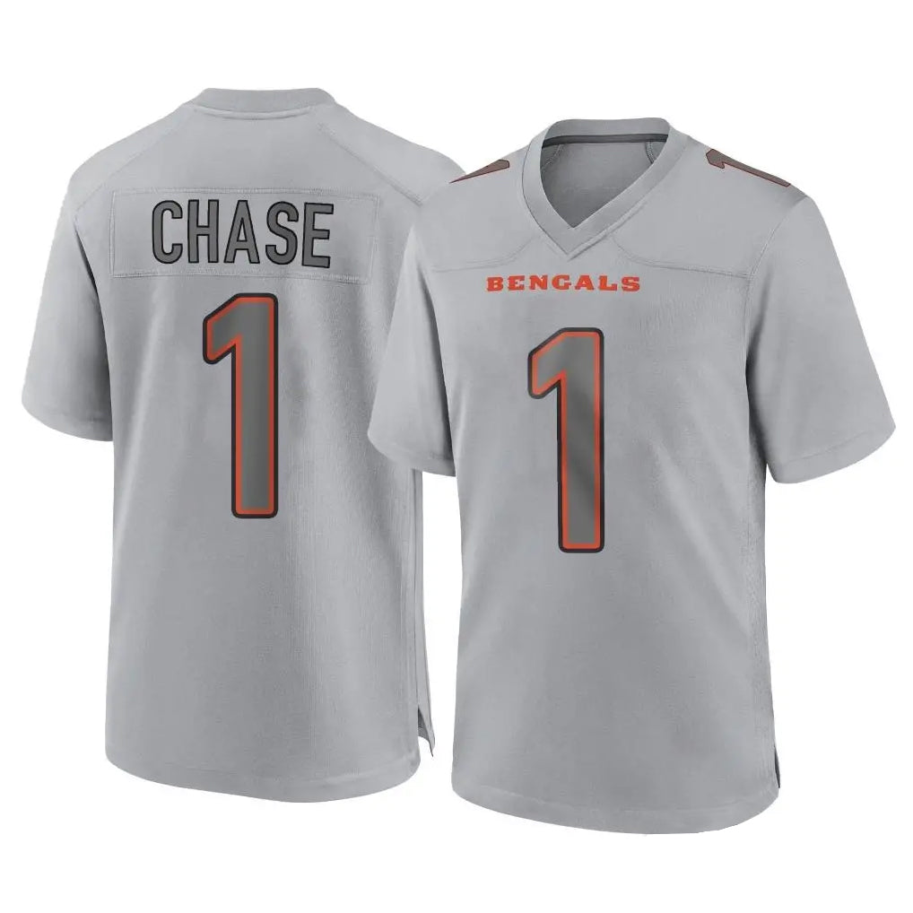 C.Bengals #1 Ja'Marr Chase Player Gray Atmosphere Fashion Game Hdoa Stitched Jerseys