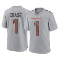C.Bengals #1 Ja'Marr Chase Player Gray Atmosphere Fashion Game Hdoa Stitched Jerseys