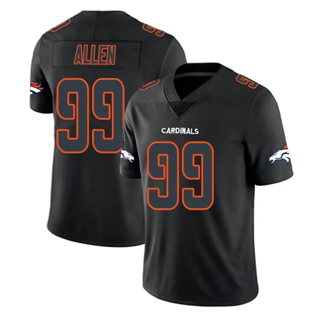 D.Broncos #99 Zach Allen Player Black Impact Limited Game Hdoa Stitched Jerseys