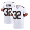 C.Browns #32 Jim Brown Player White Home Game Hdoa Stitched Jerseys