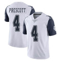 D.Cowboys #4 Dak Prescott Player White-Navy Limited Color Rush Vapor Untouchable Home Game Hdoa Stitched Jerseys