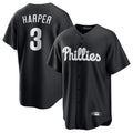 P.Phillies #3 Bryce Harper Player Black Alt Fashion Home Game Hdoa Stitched Jerseys