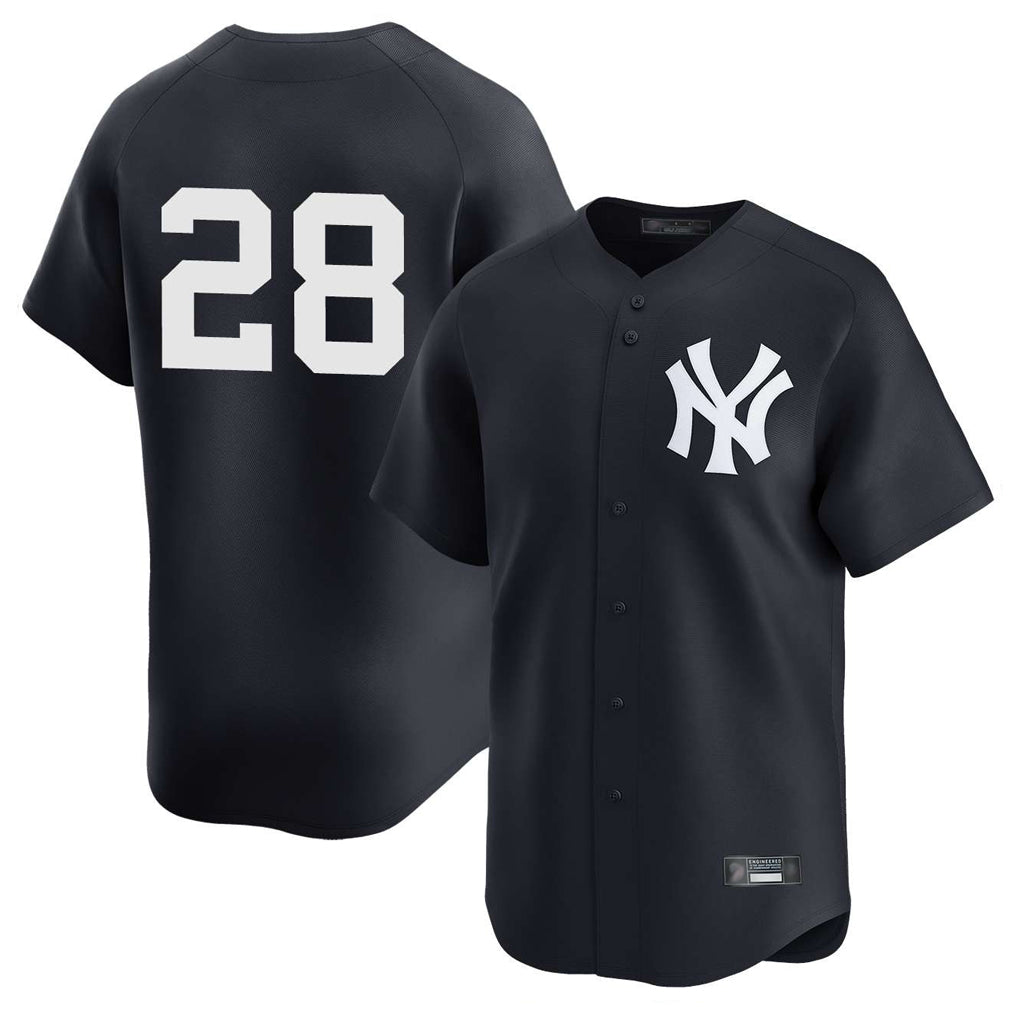NY.Yankees #28 Austin Wells Player Navy Alternate Limited Hdoa Stitched Jerseys