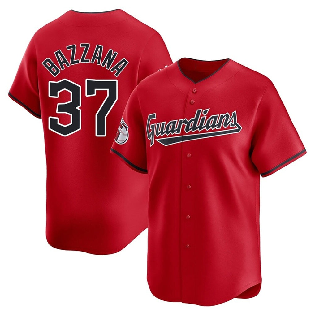 C.Guardians #37 Travis Bazzana Player Red Limited Home Hdoa Stitched Jerseys