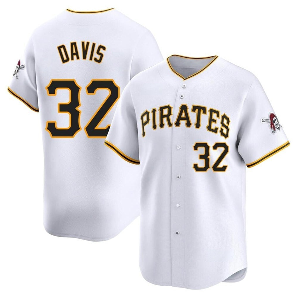 P.Pirates #32 Henry Davis Player White Home Limited Hdoa Stitched Jerseys