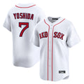 B.Red Sox #7 Masataka Yoshida Player White Limited Home Game Hdoa Stitched Jerseys