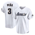 H.Astros #3 Jeremy Pena Player White Throwback Cooperstown Collection Limited Hdoa Stitched Jerseys
