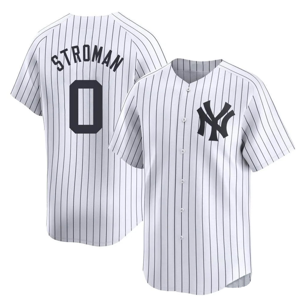 NY.Yankees #0 Marcus Stroman Player White Limited Home Hdoa Stitched Jerseys