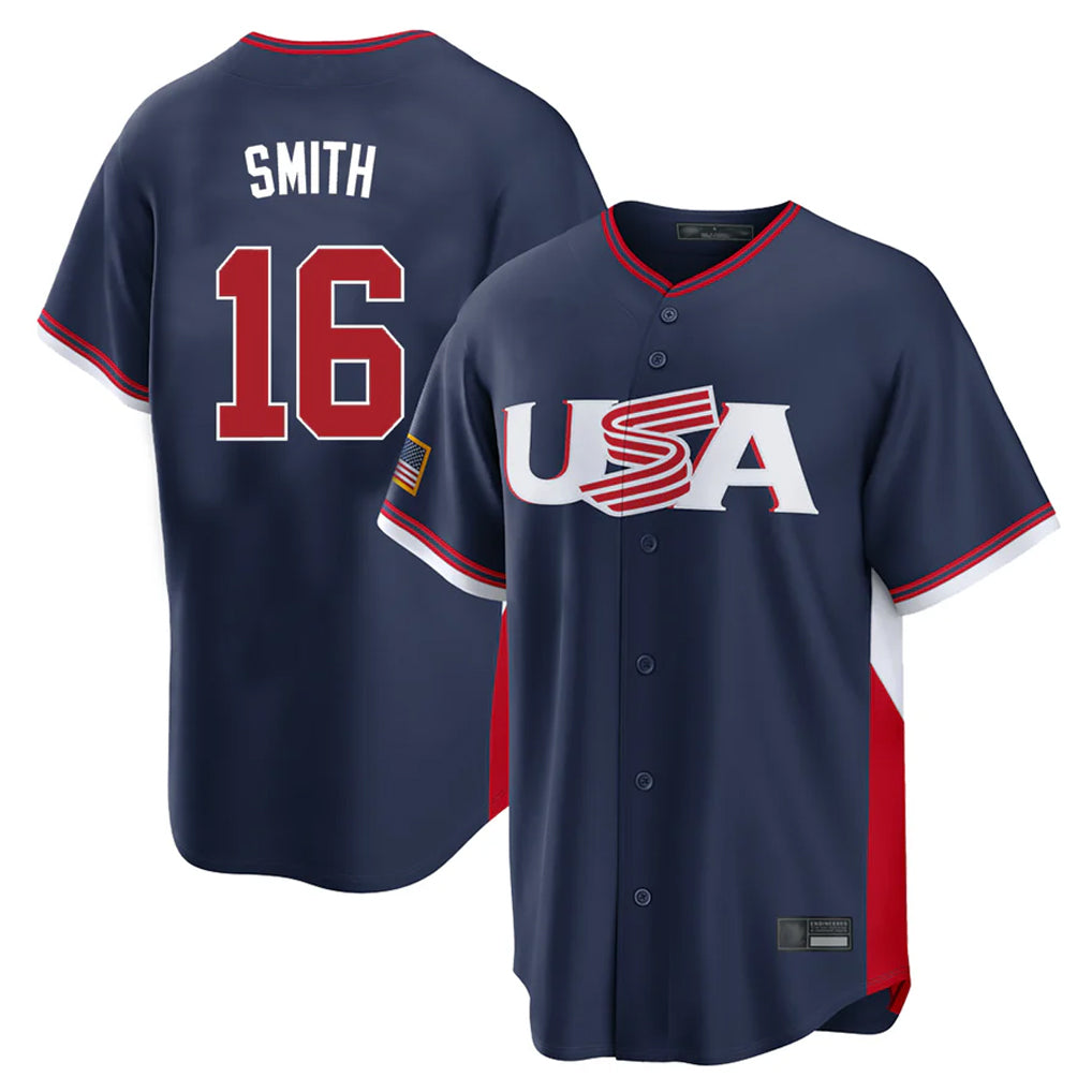 LA.Dodgers #16 Will Smith Player Navy USA 2026 World Classic Limited Home Hdoa Stitched Jerseys