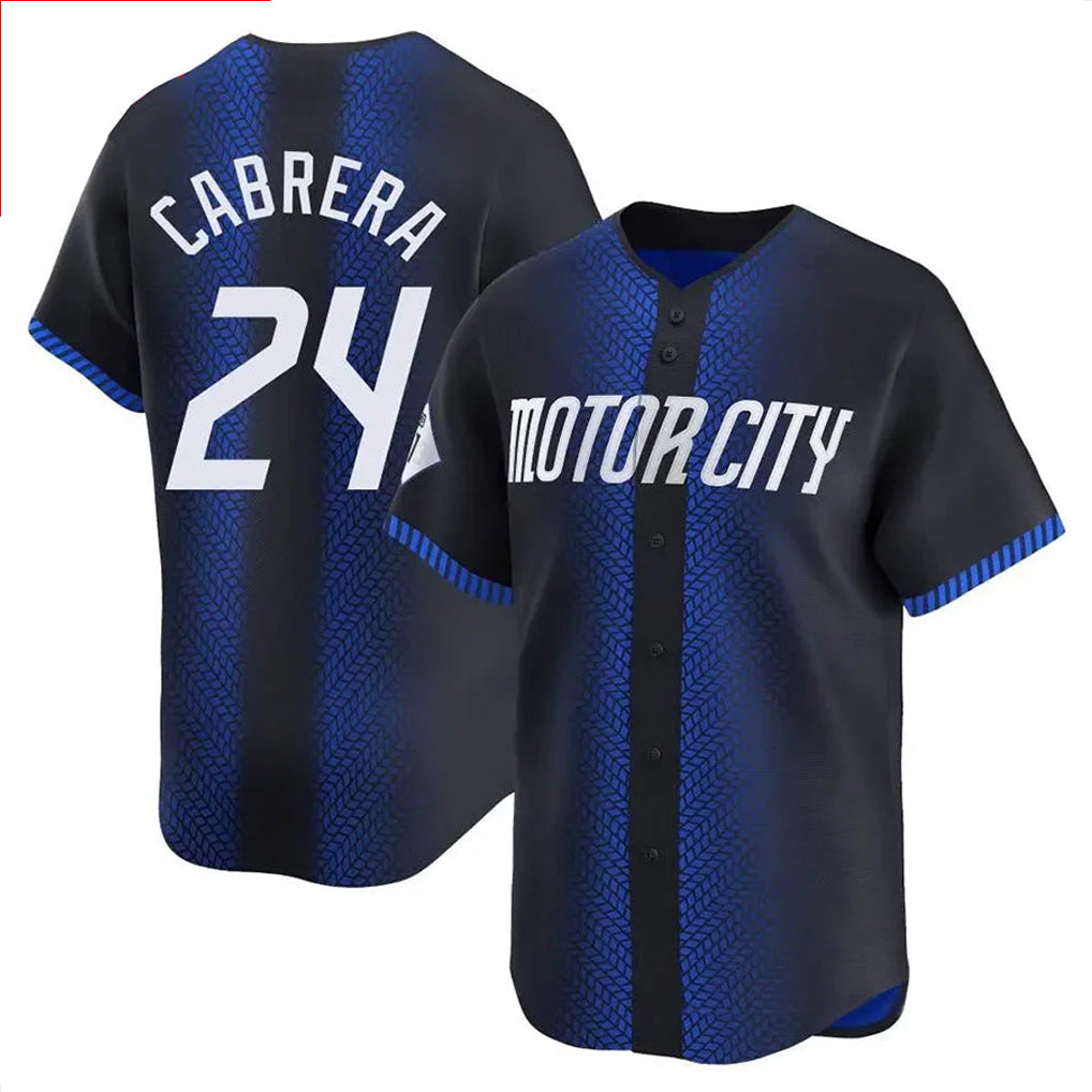 D.Tigers #24 Miguel Cabrera Player Navy City Connect Home Limited Hdoa Stitched Jerseys