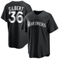 S.Mariners #36 Logan Gilbert Player Black Home Limited Hdoa Stitched Jerseys