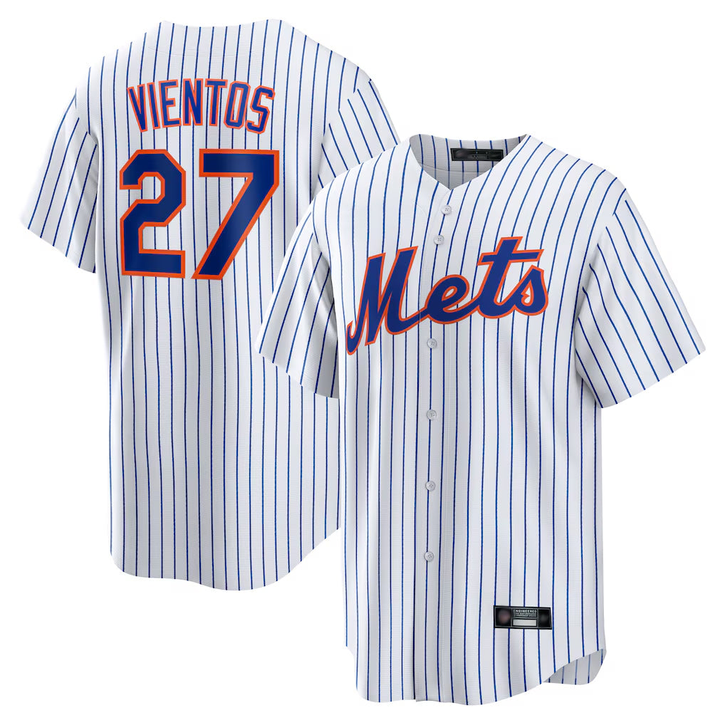 NY.Mets #27 Mark Vientos Player White Home Game Hdoa Stitched Jerseys