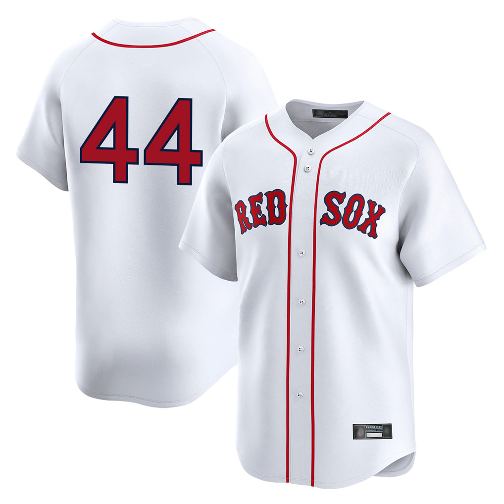 B.Red Sox #44 Aroldis Chapman Player White Limited Home Game Hdoa Stitched Jerseys