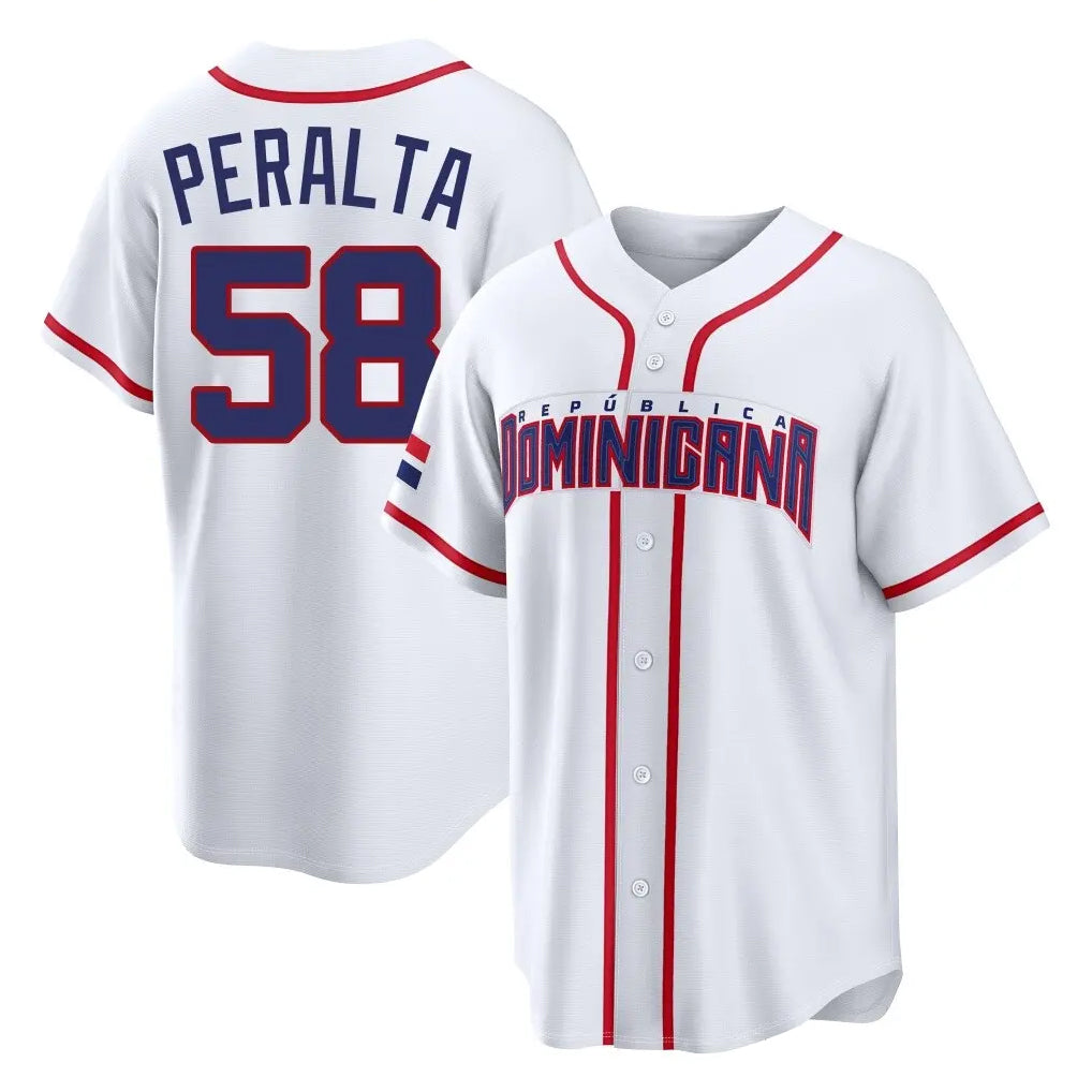 S.Diego Padres #58 Wandy Peralta Player White 2026 World Classic Home Limited Hdoa Stitched Jerseys