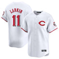 C.Reds #11 Barry Larkin Player White Limited Home Hdoa Stitched Jerseys
