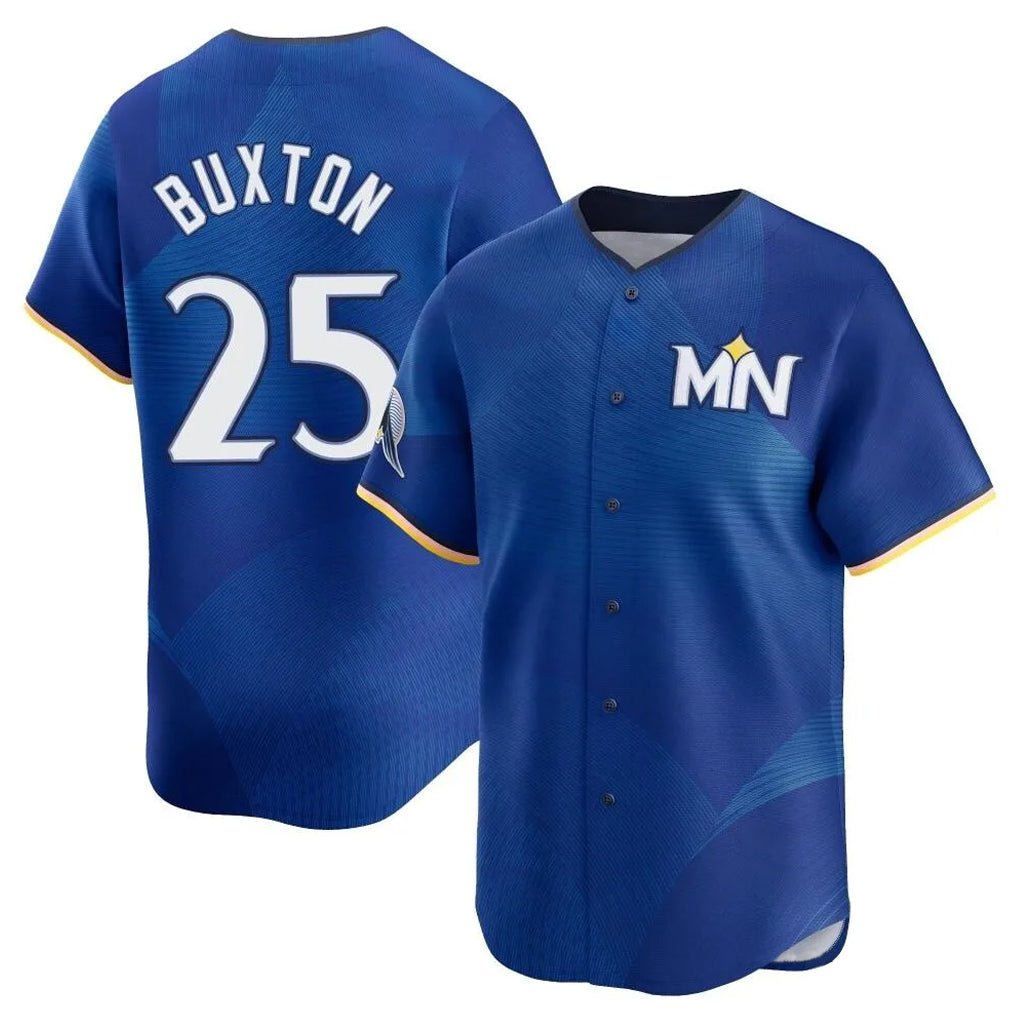 M.Twins #25 Byron Buxton Player Royal City Connect Limited Home Hdoa Stitched Jerseys