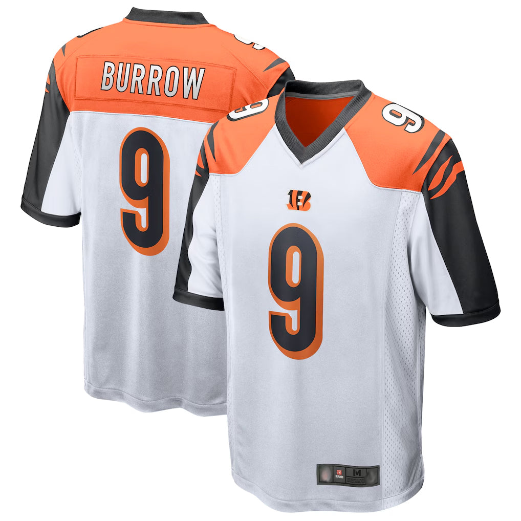 C.Bengals #9 Joe Burrow Player White Alternate Game Home Hdoa Stitched Jerseys
