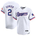 T.Rangers #2 Marcus Semien Player White Home Limited Hdoa Stitched Jerseys