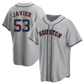 H.Astros #53 Cristian Javier Player Gray Home Game Hdoa Stitched Jerseys
