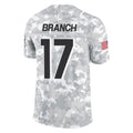 A.Falcons #17 Zachariah Branch Player Arctic Camo Salute to Service Limited Hdoa Stitched Jerseys