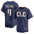 C.Guardians #4 Brayan Rocchio Player Navy City Connect Limited Home Hdoa Stitched Jerseys