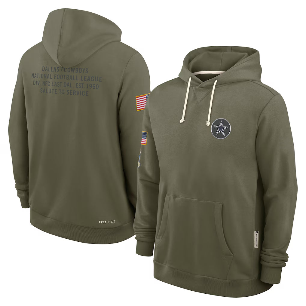 D.Cowboys ## Cowboys Blank Player Olive Salute to Service Pullover Hoodies Limited Hdoa Stitched Jerseys