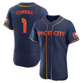 H.Astros #1 Carlos Correa Player Navy City Connect Limited Elite Home Hdoa Stitched Jerseys
