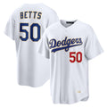 LA.Dodgers #50 Mookie Betts Player Gold White Collection Limited Home Hdoa Stitched Jerseys