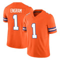 D.Broncos #1 Evan Engram Player Orange Limited Alternate Vapor F.U.S.E. Throwback Game Hdoa Stitched Jerseys