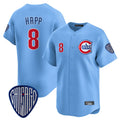 C.Cubs #8 Ian Happ Player Blue Vapor Premier Limited Home Hdoa Stitched Jerseys