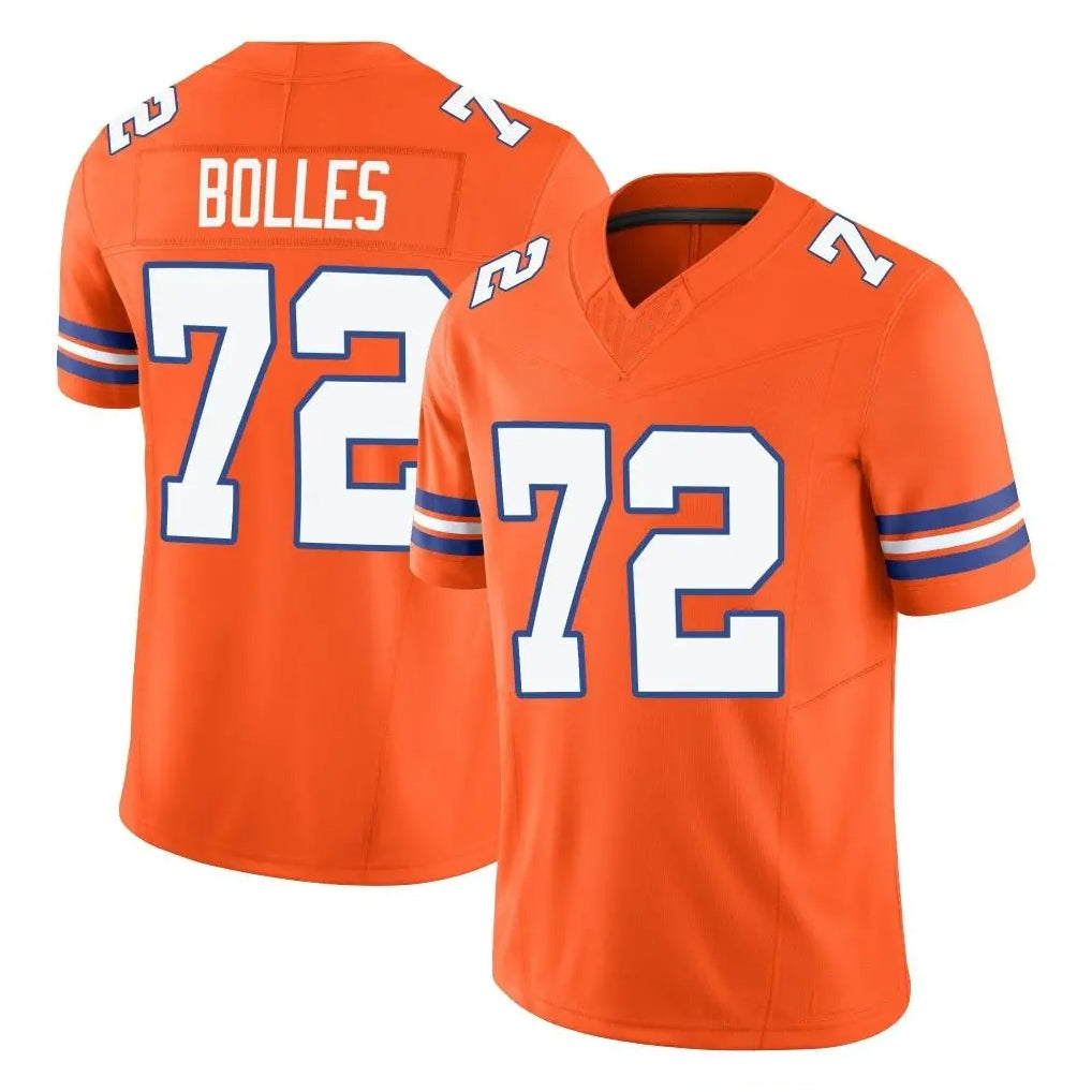 D.Broncos #72 Garett Bolles Player Orange Limited Alternate Vapor F.U.S.E. Throwback Game Hdoa Stitched Jerseys