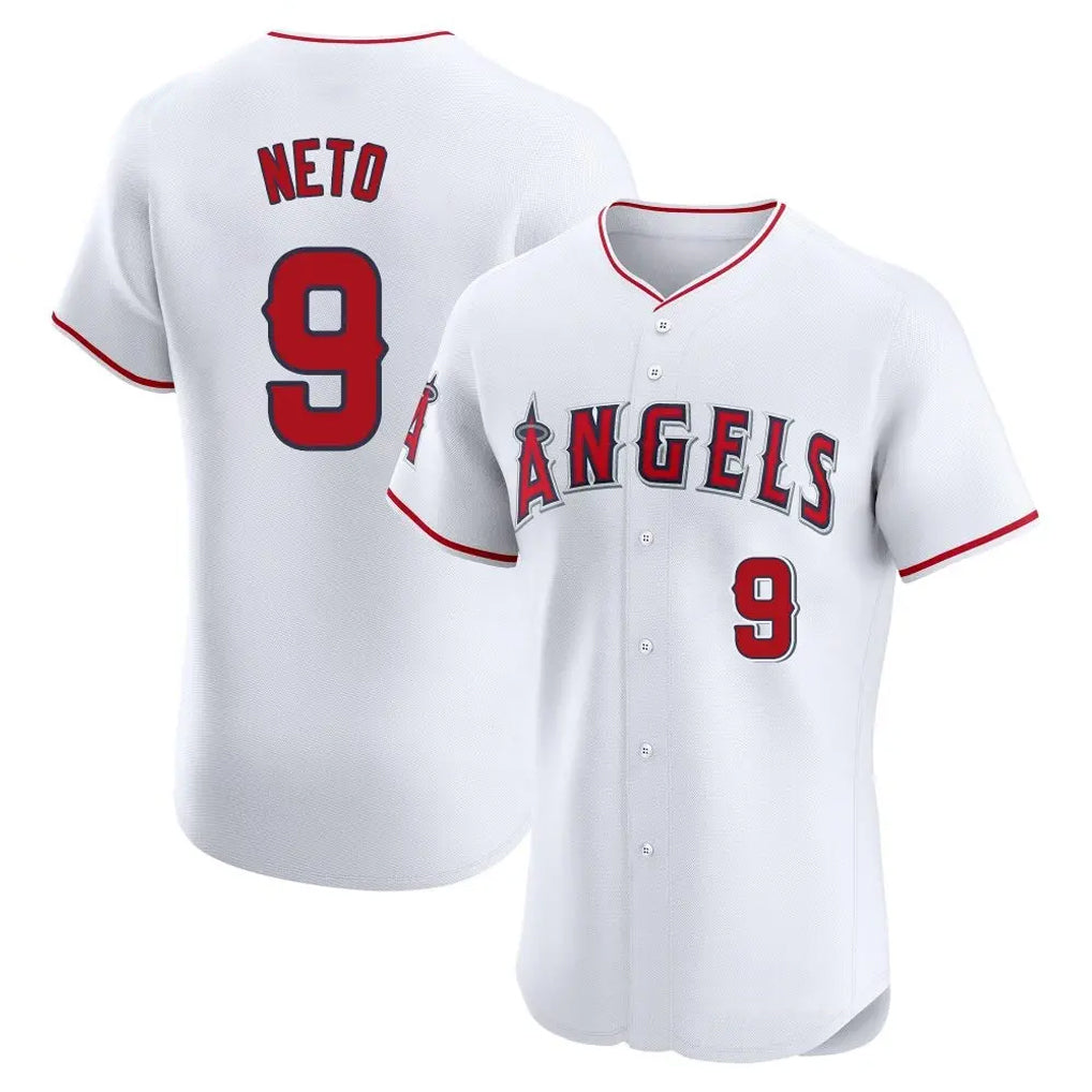 LA.Angels #9 Zach Neto Player White Limited Elite Hdoa Stitched Home Jerseys
