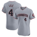 W.Nationals #4 Daylen Lile Player Gray Alternate Elite Hdoa Stitched Jerseys