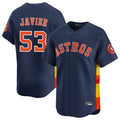 H.Astros #53 Cristian Javier Player Navy Home Limited Hdoa Stitched Jerseys