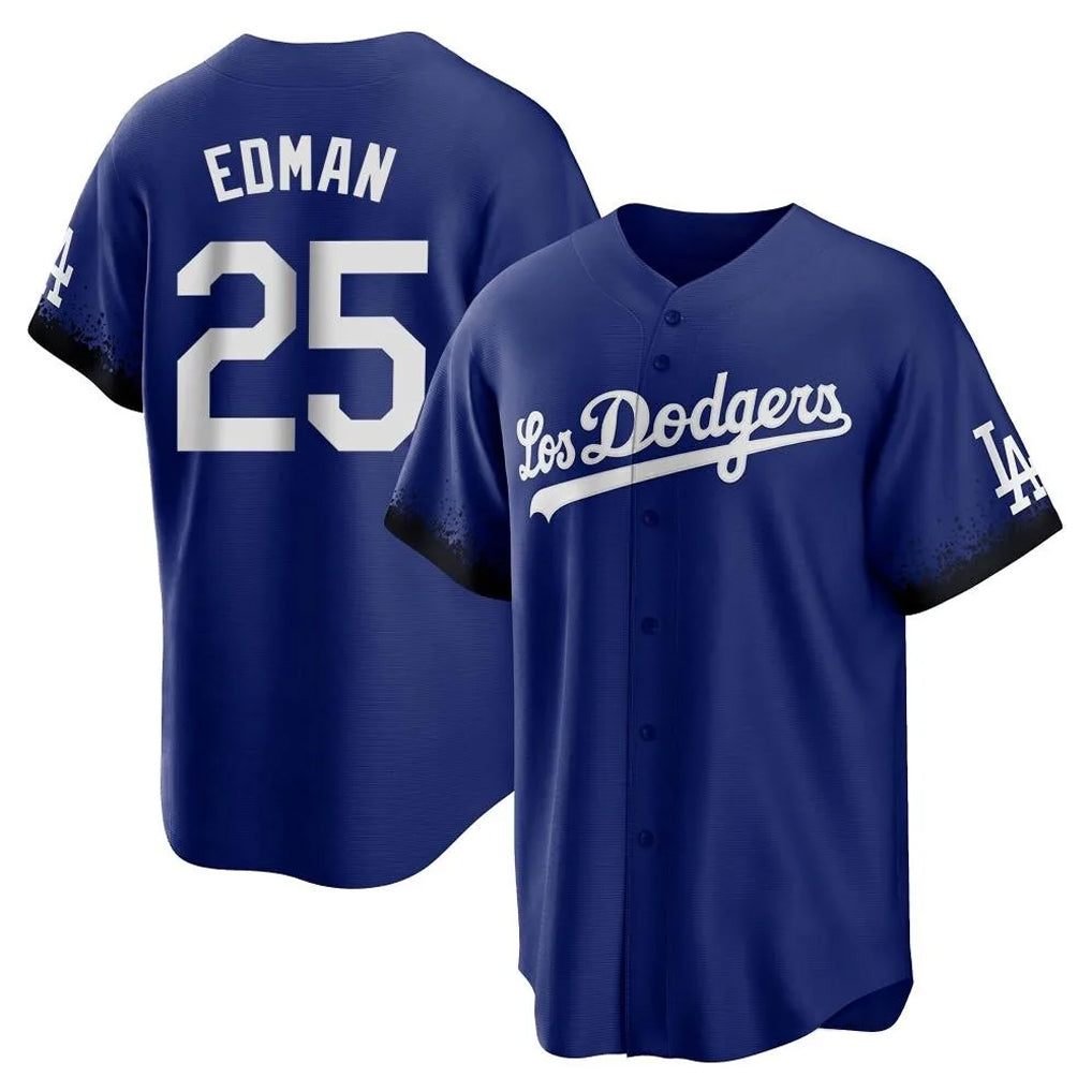 LA.Dodgers #25 Tommy Edman Player Royal City Connect Home Game Hdoa Stitched Jerseys