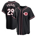 C.Reds #29 TJ Friedl Player Black Fashion Out Home Game Hdoa Stitched Jerseys