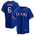 T.Rangers #6 Josh Jung Player Royal Limited Home Hdoa Stitched Jerseys