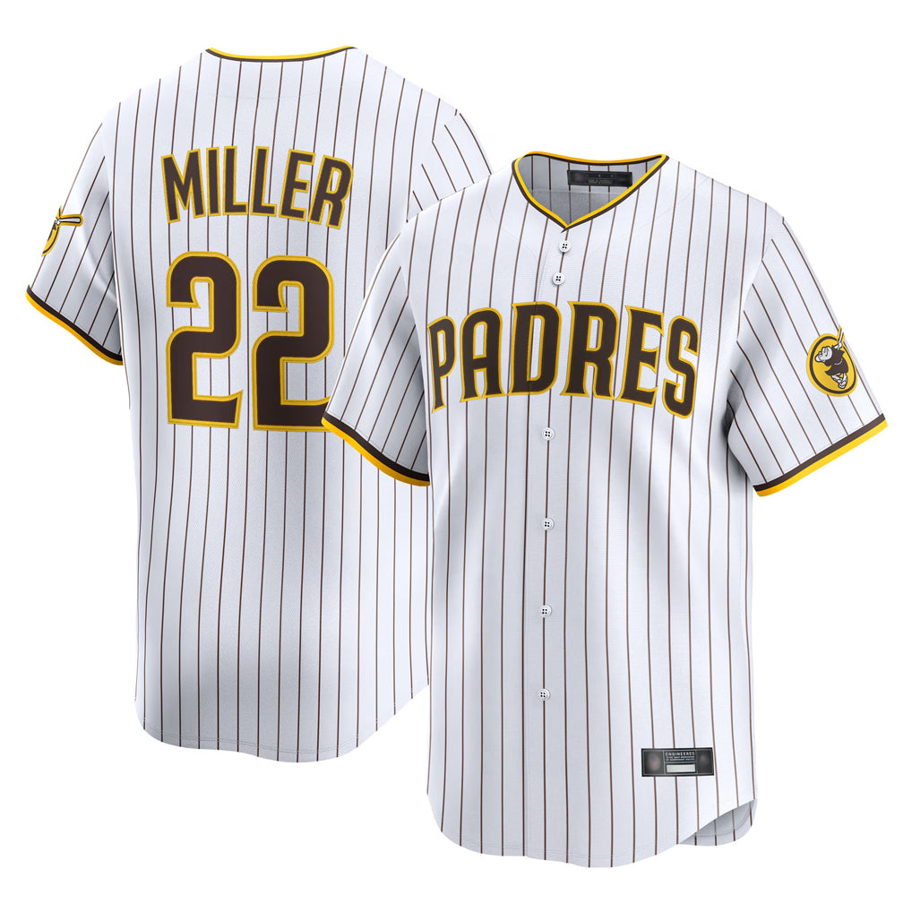 S.Diego Padres #22 Mason Miller Player White Home Limited Hdoa Stitched Jerseys