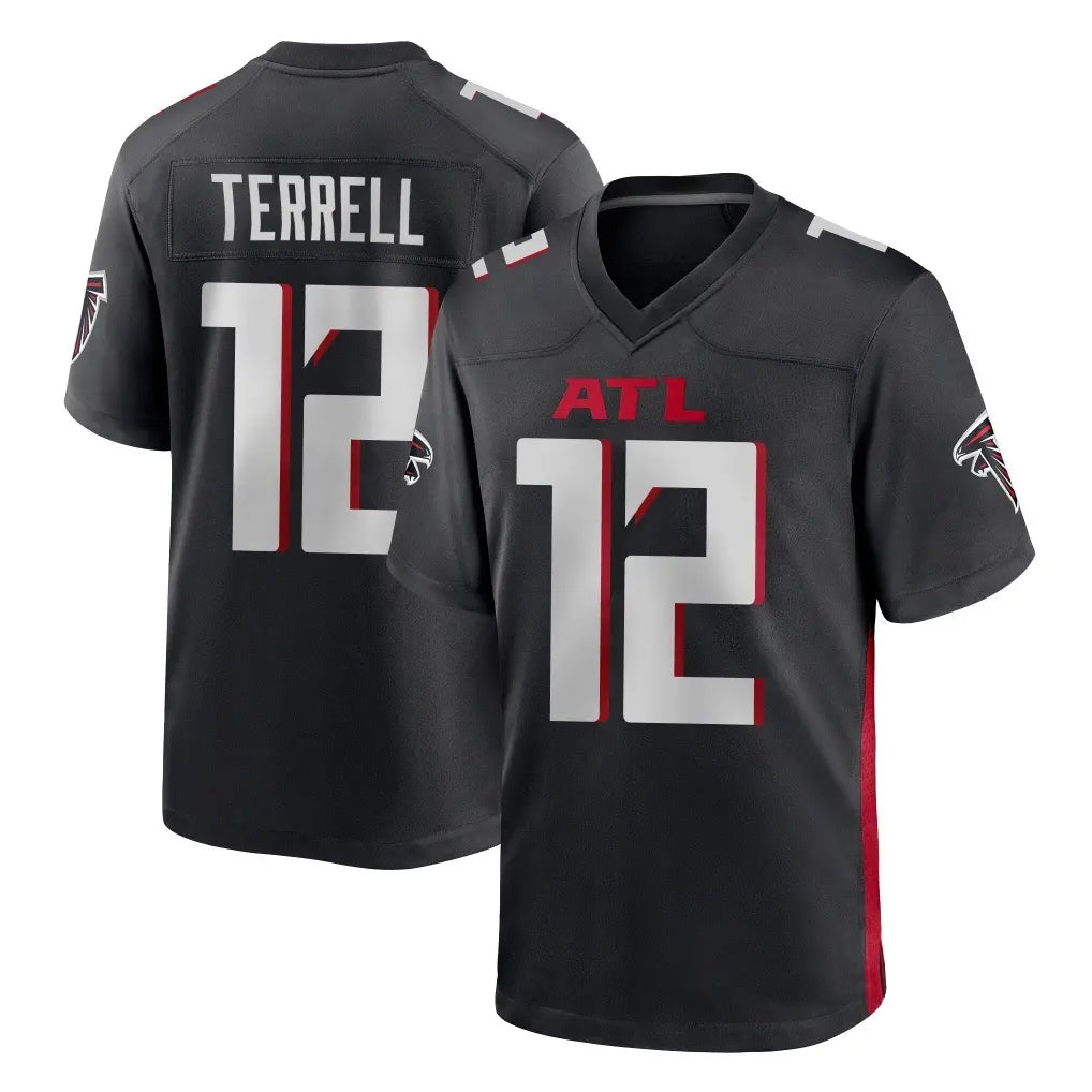 A.Falcons #12 Avieon Terrell Player Black Home Game Hdoa Stitched Jerseys