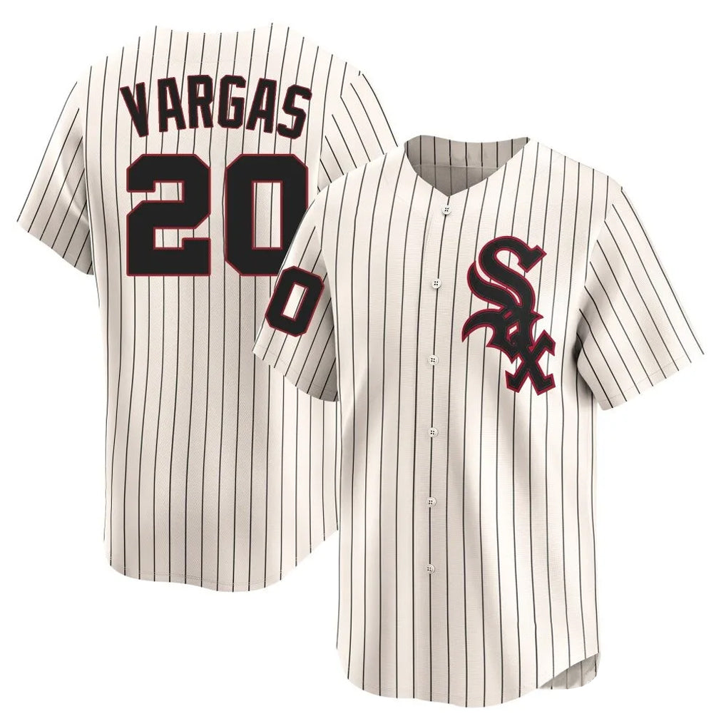 C.White Sox #20 Miguel Vargas Player Cream Cooperstown Collection Limited Home Hdoa Stitched Jerseys