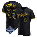 LA.Dodgers #25 Tommy Edman Player Black World Series Meet Snake Skin City Limited Elite Home Hdoa Stitched Jerseys