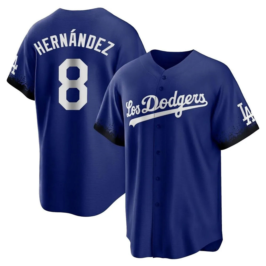 LA.Dodgers #8 Enrique Hern¨¢ndez Player Royal City Connect Home Game Hdoa Stitched Jerseys