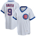 C.Cubs #9 Miguel Amaya Player White T-shirt Cooperstown Collection Limited Hdoa Stitched Jerseys