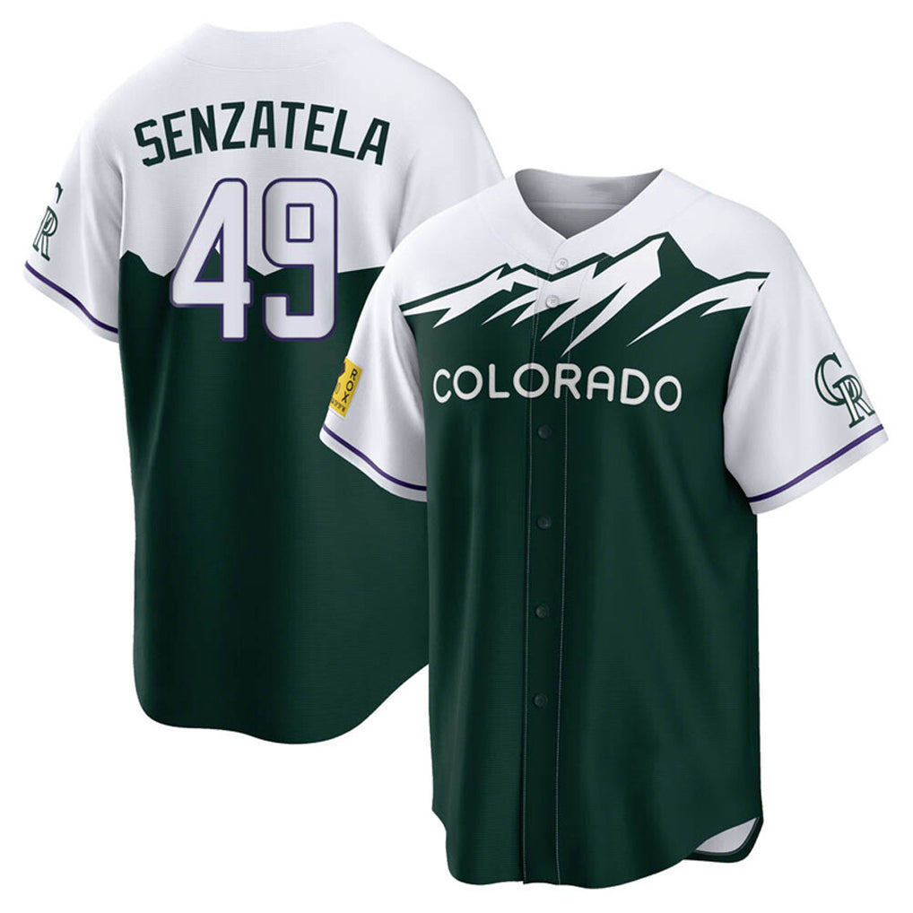 C.Rockies #49 Antonio Senzatela Player Green City Connect Home Game Hdoa Stitched Jerseys