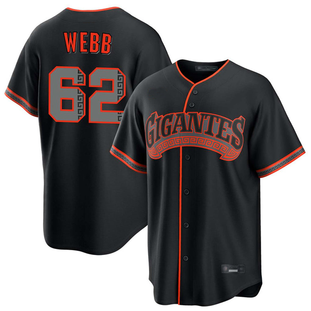 SF.Giants #62 Logan Webb Player Black Alternate Limited Hdoa Stitched Jerseys