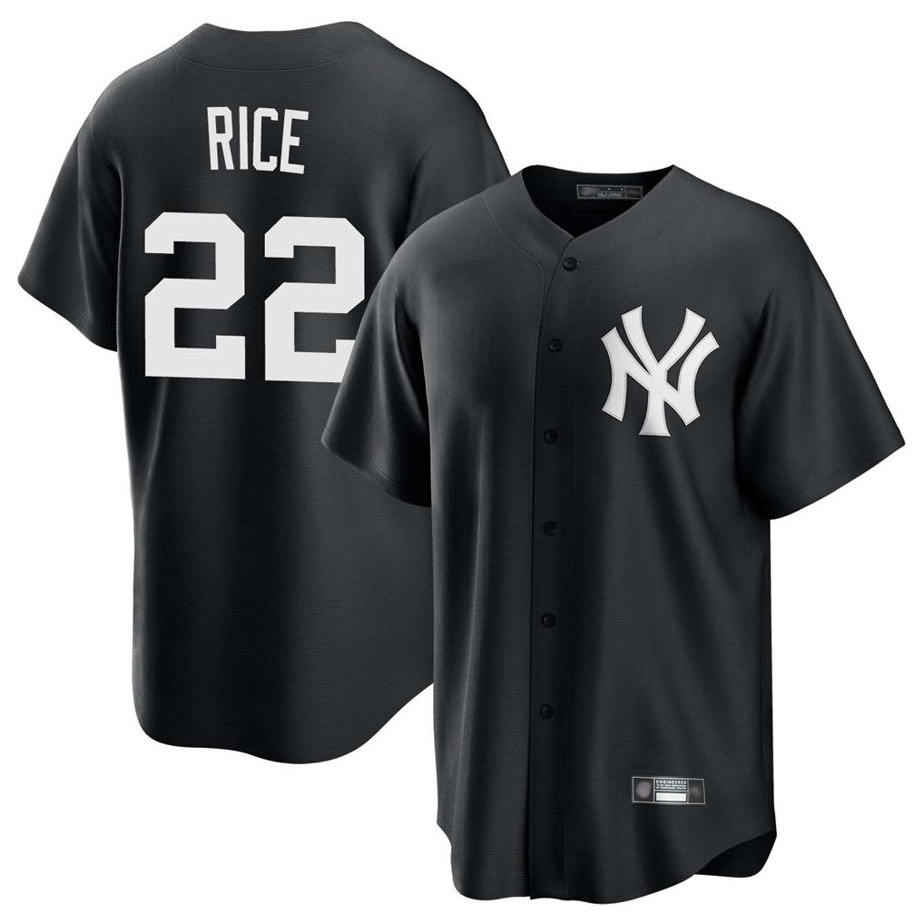 NY.Yankees #22 Ben Rice Player Black Game Home Hdoa Stitched Jerseys
