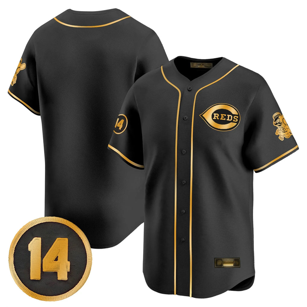 C.Reds ## Red Blank Player Black-Gold Vapor Premier Limited Home Hdoa Stitched Jerseys