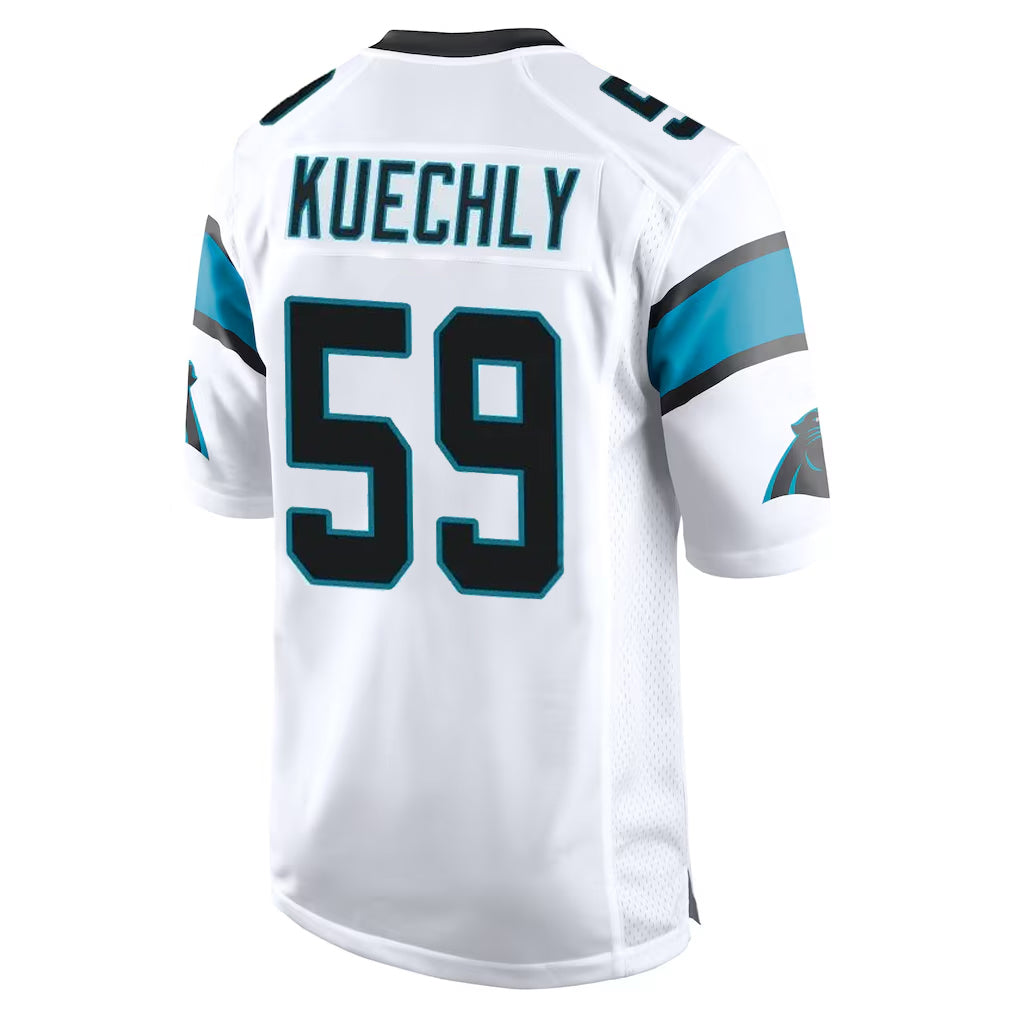 C.Panthers #59 Luke Kuechly Player White Game Hdoa Stitched Jerseys