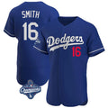 LA.Dodgers #16 Will Smith Player Royal World Series Meet Limited Elite Home Hdoa Stitched Jerseys