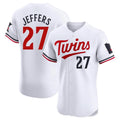 M.Twins #27 Ryan Jeffers Player White Home Limited Elite Hdoa Stitched Jerseys